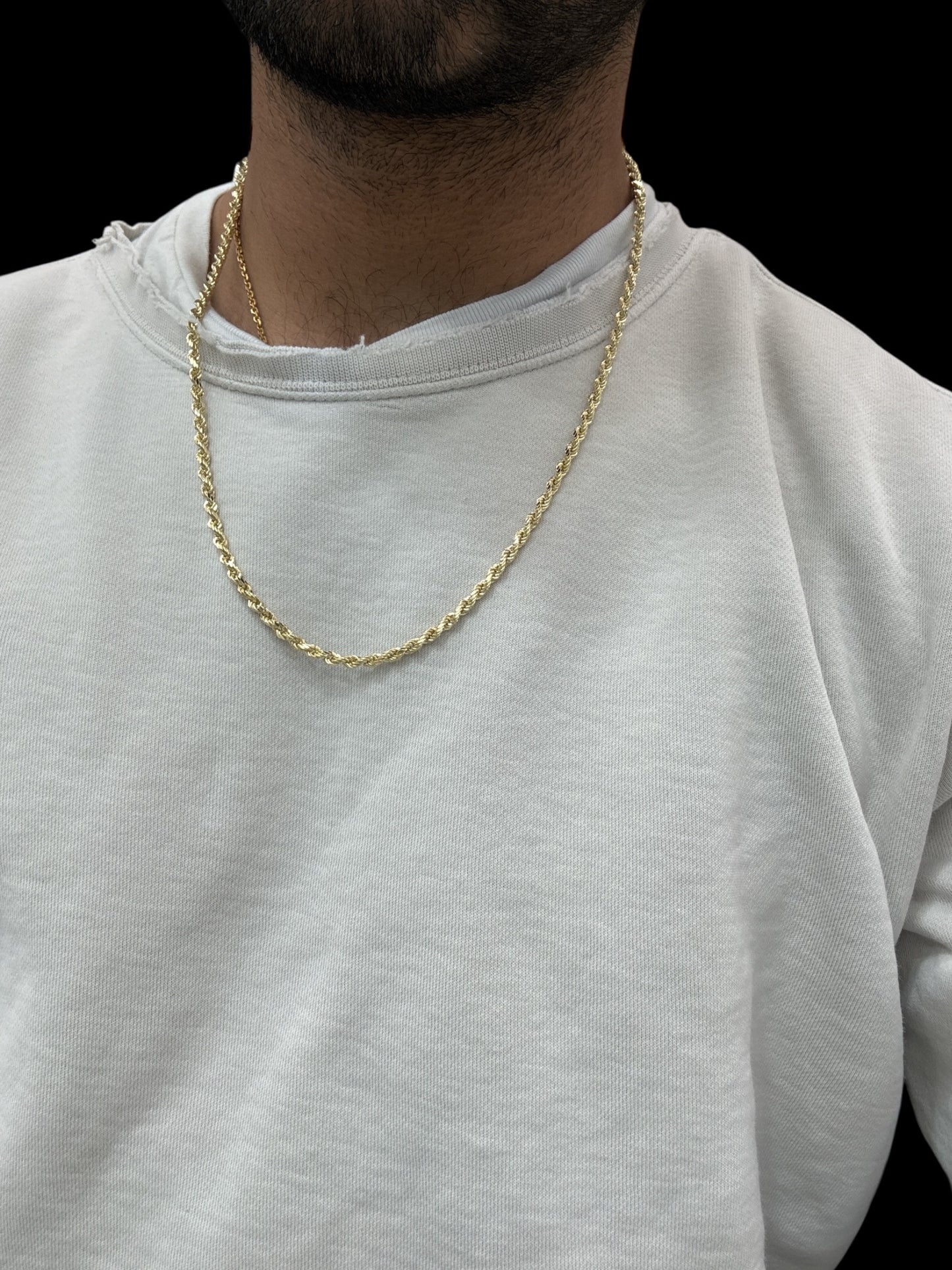 Rope Chain (Hollow), 24 inches, 3mm, (8.0g)