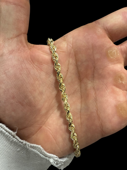 Rope Chain (Hollow), 24 inches, 4.3mm, (11.3g)