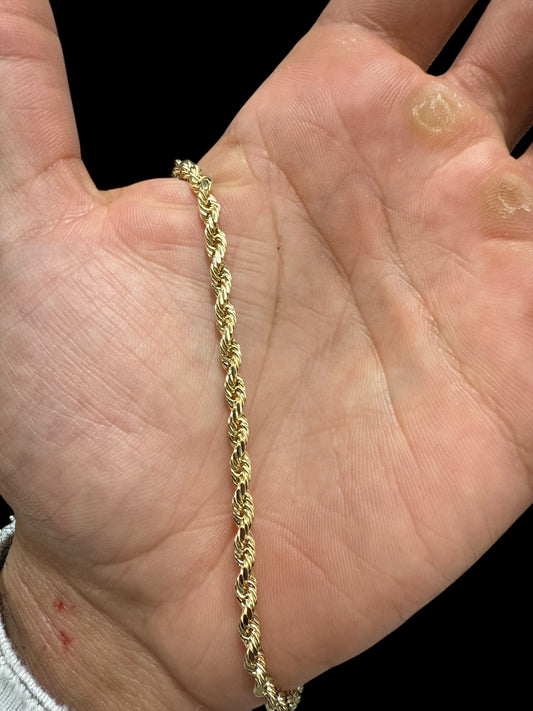 Rope Chain (Hollow), 24 inches, 3mm, (8.0g)