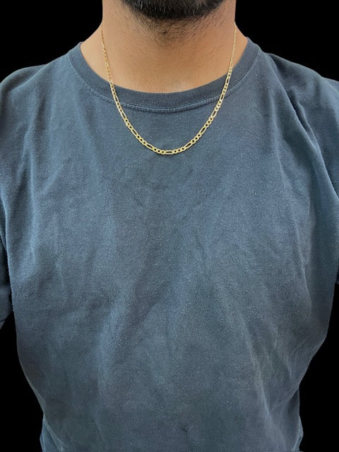 Figaro Chain 20 inches, 4mm, (10.2g)